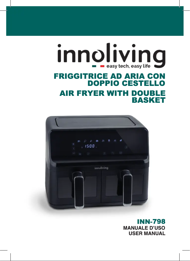 Imagen de la primera página del manual del dispositivo INN-798