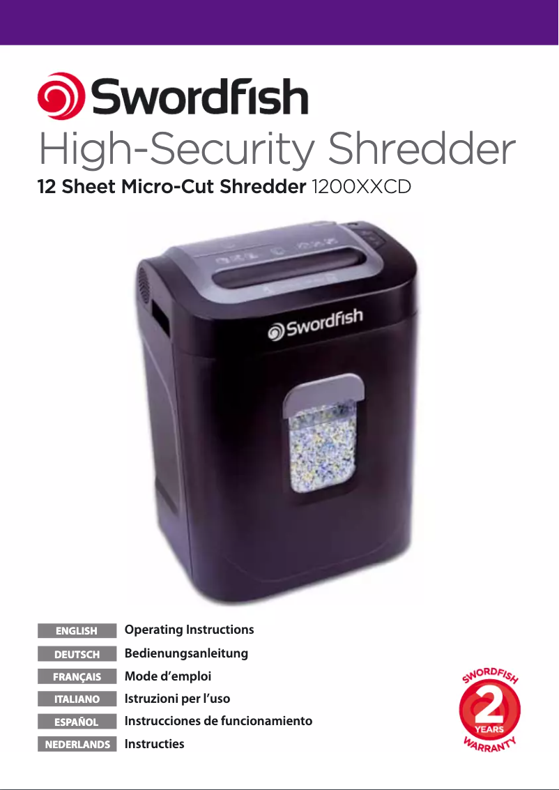 Página 1 del manual Manual de usuario Swordfish 1200XXCD