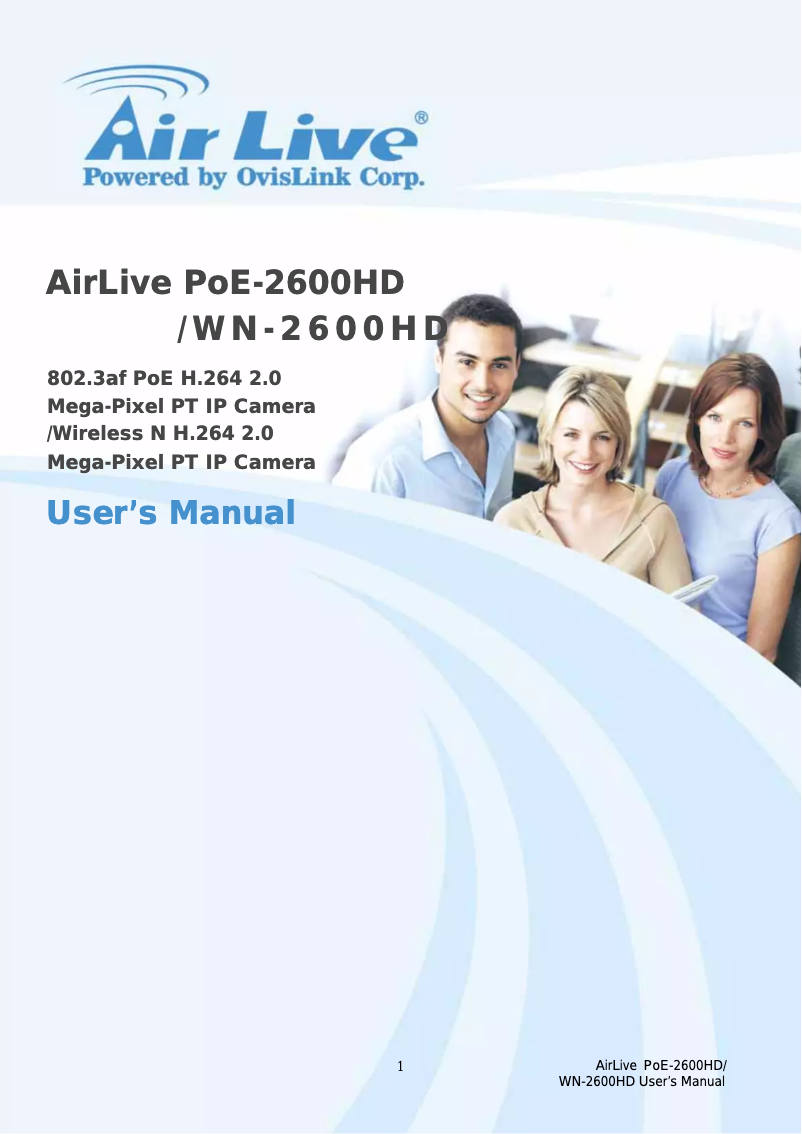 Imagen de la primera página del manual del dispositivo POE-2600HD