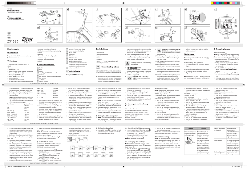 Página 1 del manual Manual de usuario Crivit IAN 79107
