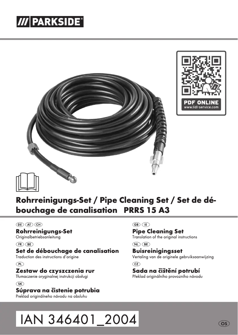 Página 1 del manual Manual de usuario Parkside PRRS 15 A3