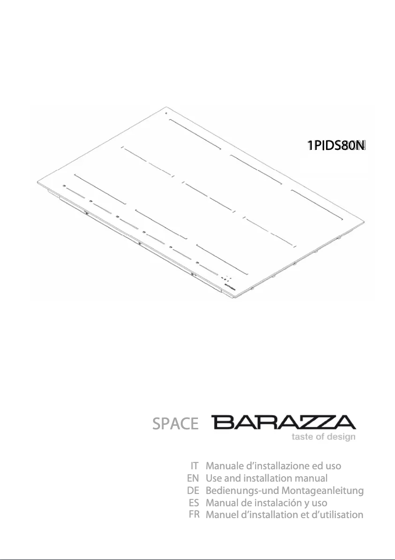 Página 1 del manual Manual de usuario Barazza 1PIDS80N