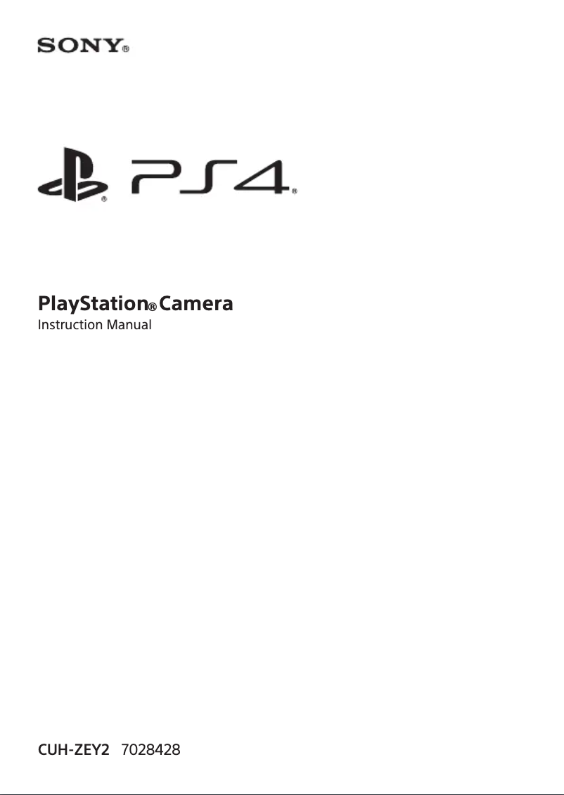 Imagen de la primera página del manual del dispositivo PlayStation Camera