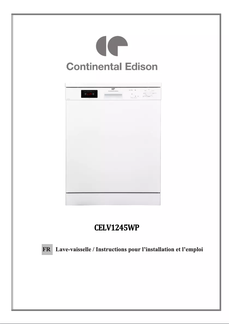 Página 1 del manual Manual de usuario Continental Edison CELV1245WP