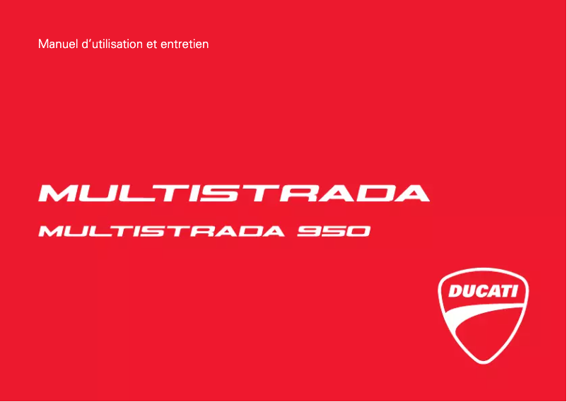 Página 1 del manual Manual de usuario Ducati Multistrada 950 (2017)