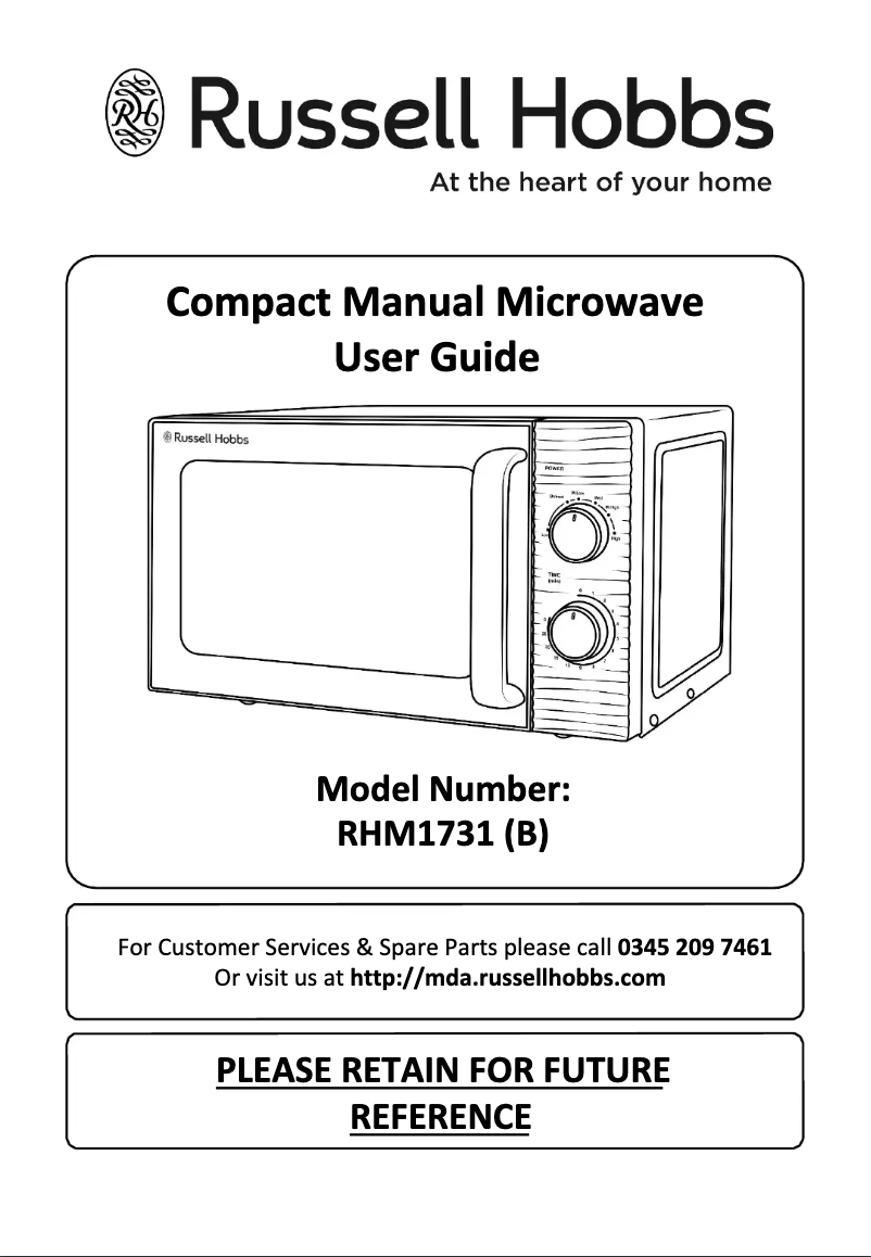 Página 1 del manual Manual de usuario Russell Hobbs RHM1731