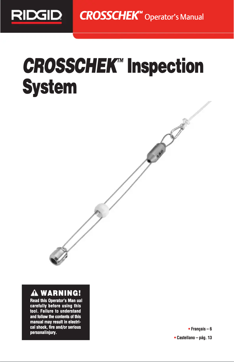 Imagen de la primera página del manual del dispositivo CrossChek