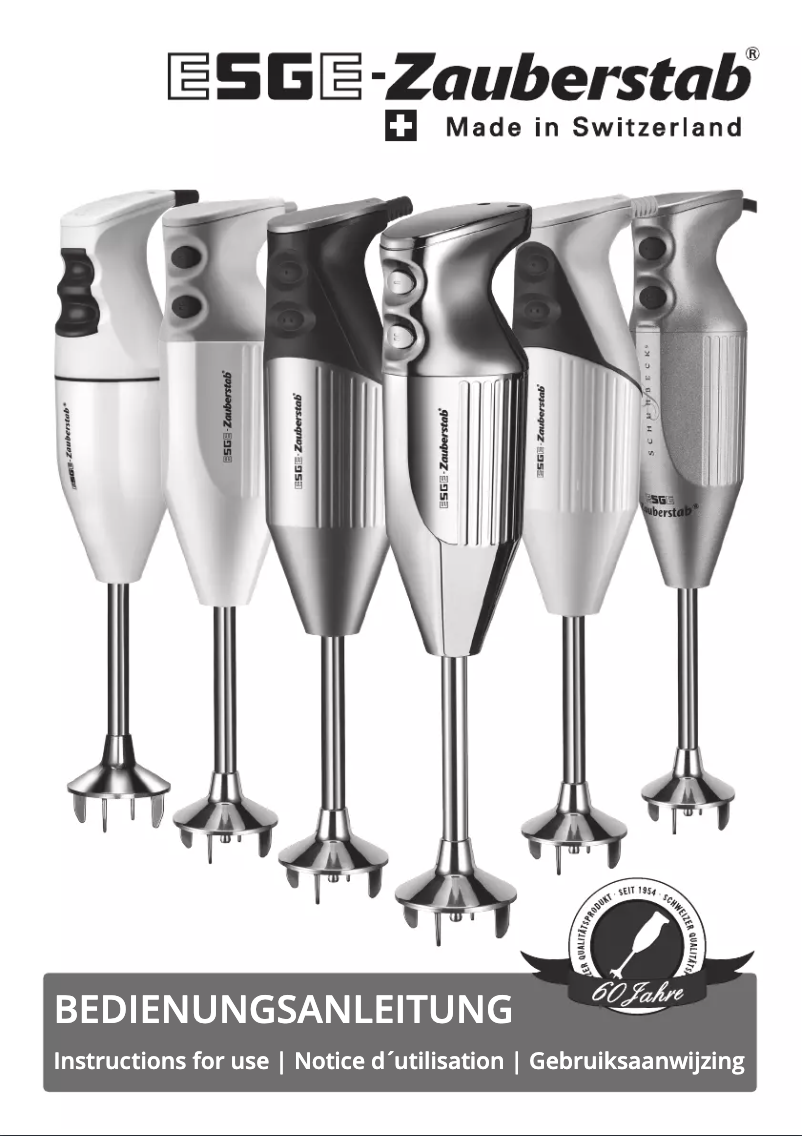 Página 1 del manual Manual de usuario ESGE M 100 Design