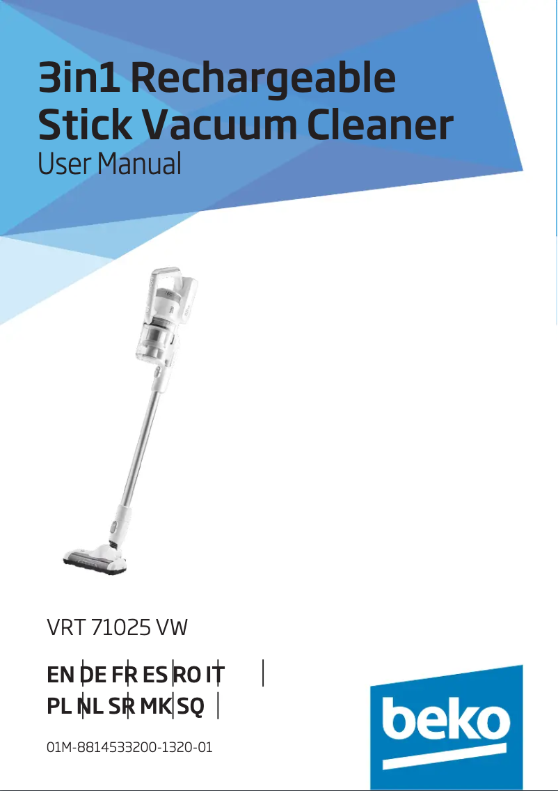 Imagen de la primera página del manual del dispositivo VRT 71025 VW