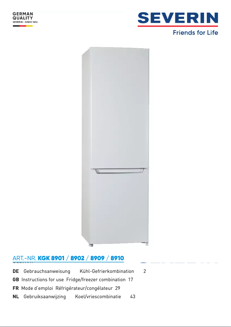 Imagen de la primera página del manual del dispositivo KGK 8910