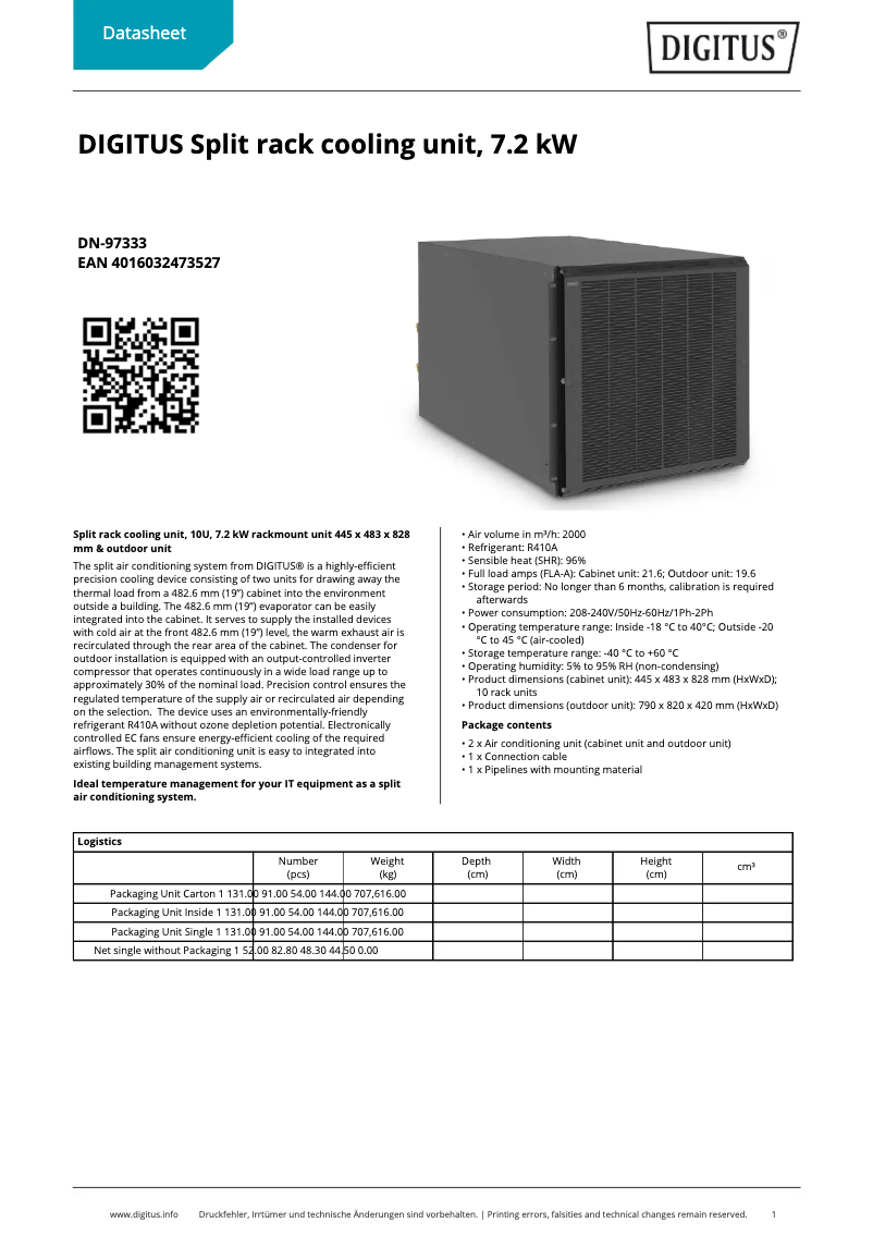 Imagen de la primera página del manual del dispositivo DN-97333