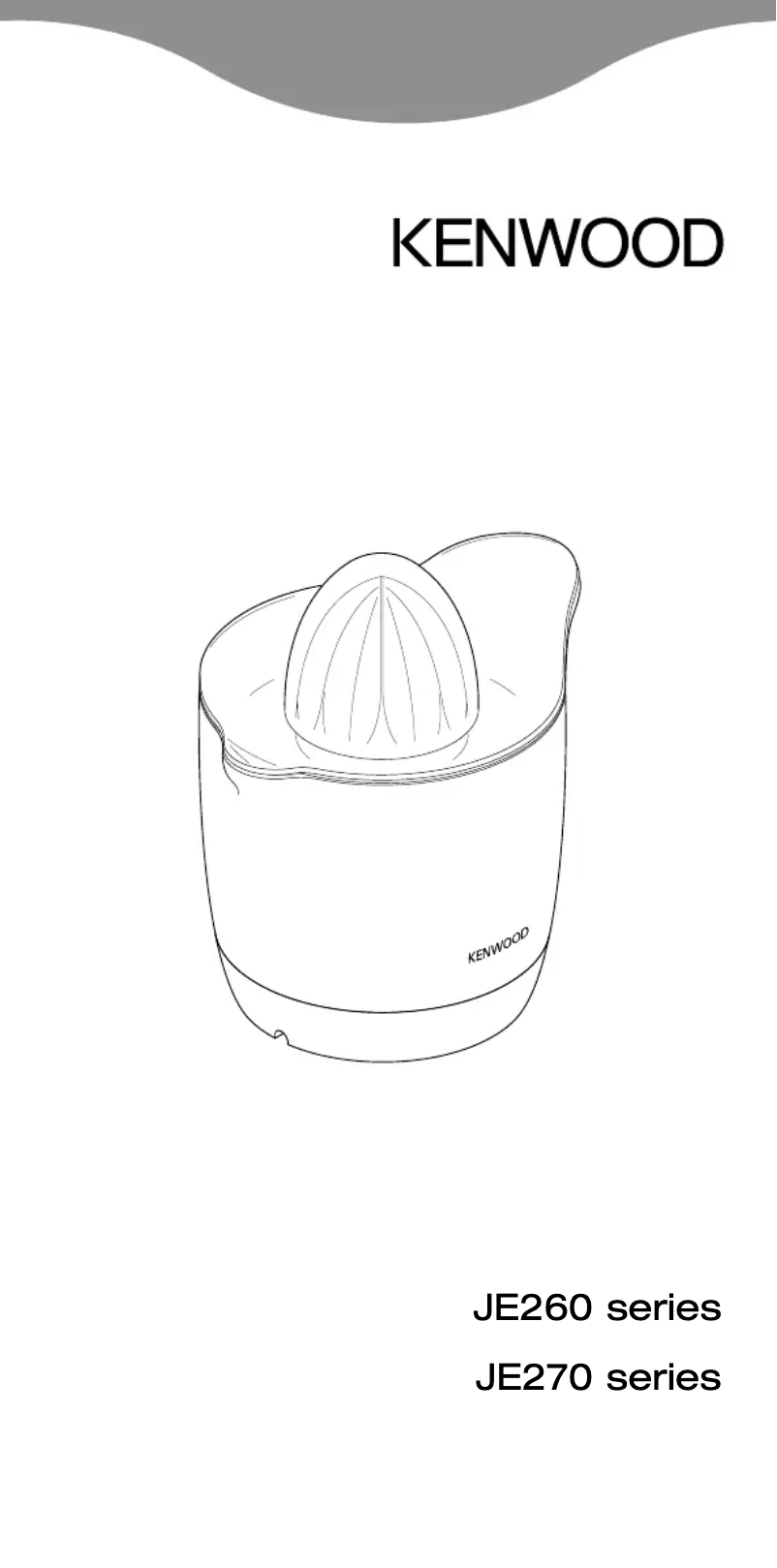 Página 1 del manual Manual de usuario Kenwood JE270