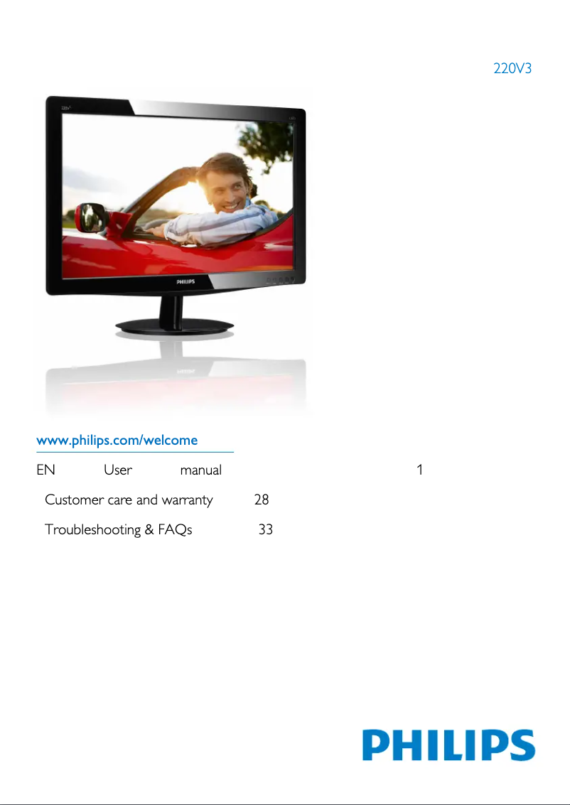 Imagen de la primera página del manual del dispositivo 220V3SB