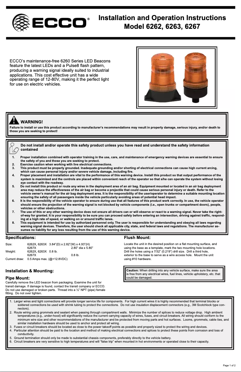 Imagen de la primera página del manual del dispositivo X6262