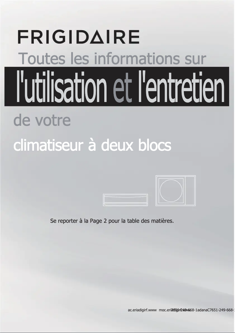 Imagen de la primera página del manual del dispositivo FFHP124CS1