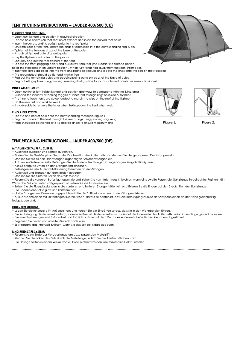 Imagen de la primera página del manual del dispositivo Lauder 400