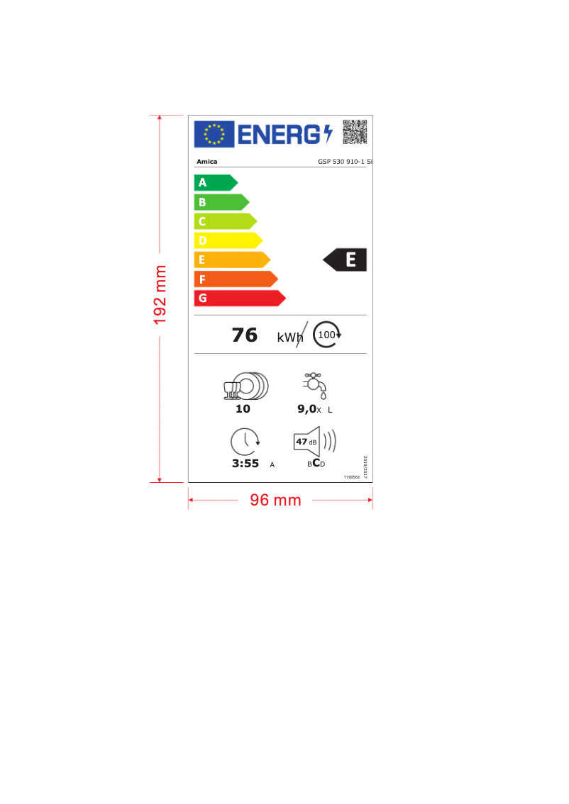 Página 1 del manual Manual de usuario Amica GSP 530 910-1 Si