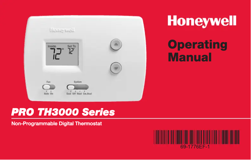 Página 1 del manual Manual de usuario Honeywell TH3000