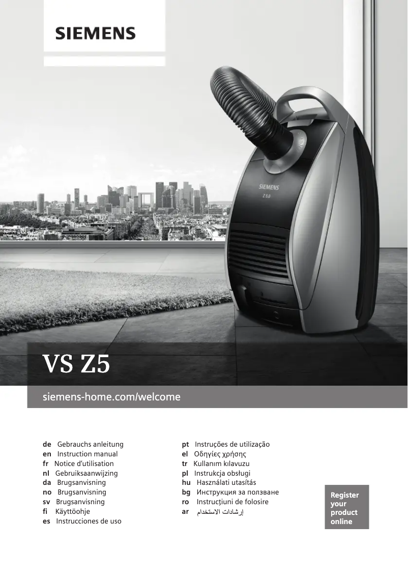 Página 1 del manual Manual de usuario Siemens VSZ5XTR2CH