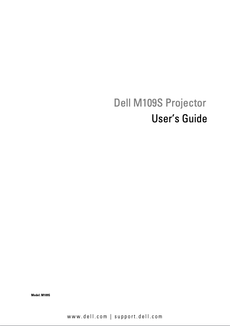 Imagen de la primera página del manual del dispositivo M109S