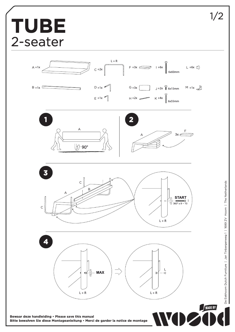 Imagen de la primera página del manual del dispositivo Tube