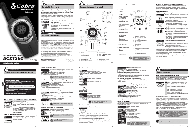 Imagen de la primera página del manual del dispositivo ACXT360