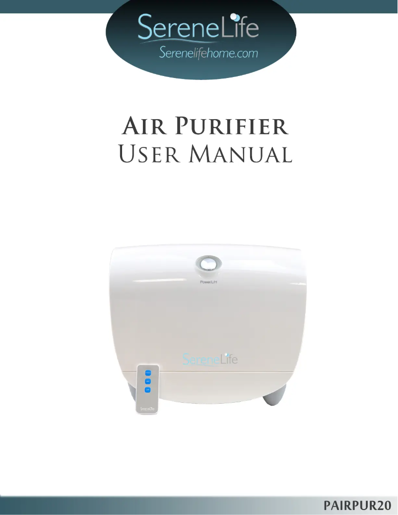 Página 1 del manual Manual de usuario SereneLife PAIRPUR20