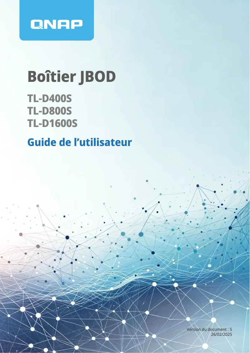 Página 1 del manual Manual de usuario QNAP TL-D400S