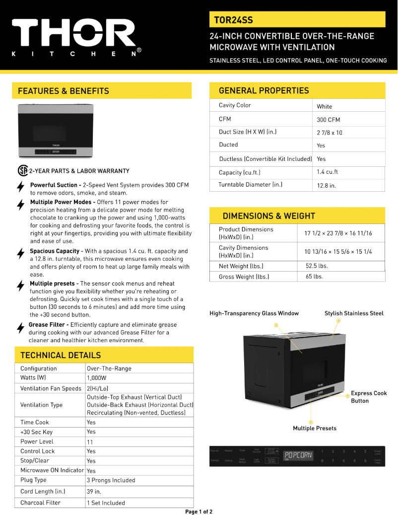 Imagen de la primera página del manual del dispositivo TOR24SS