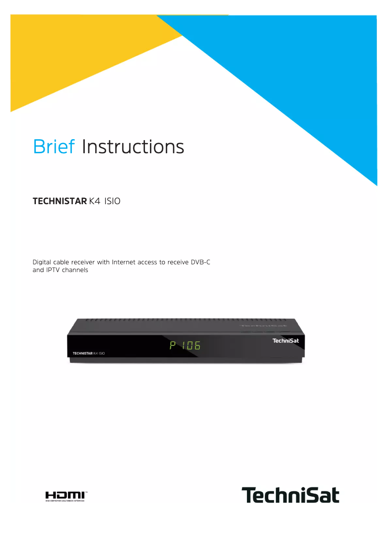 Imagen de la primera página del manual del dispositivo K4 ISIO