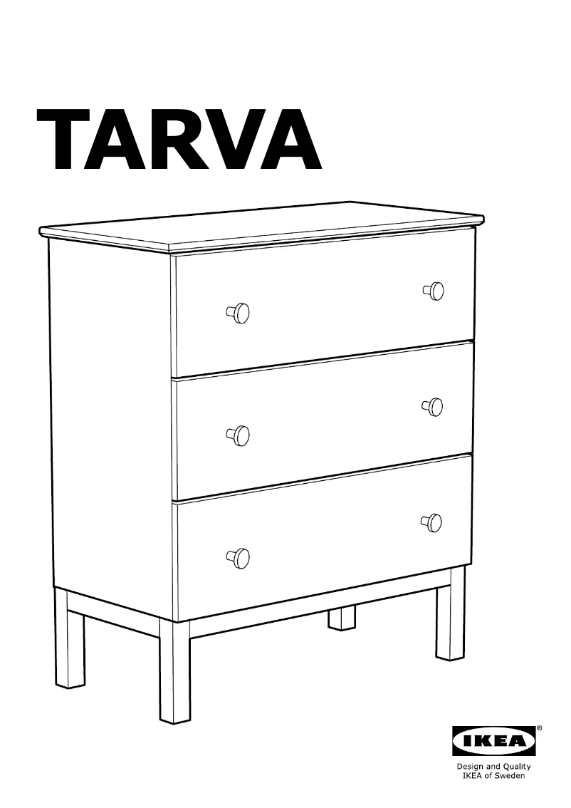 Página 1 del manual Manual de usuario Ikea TARVA