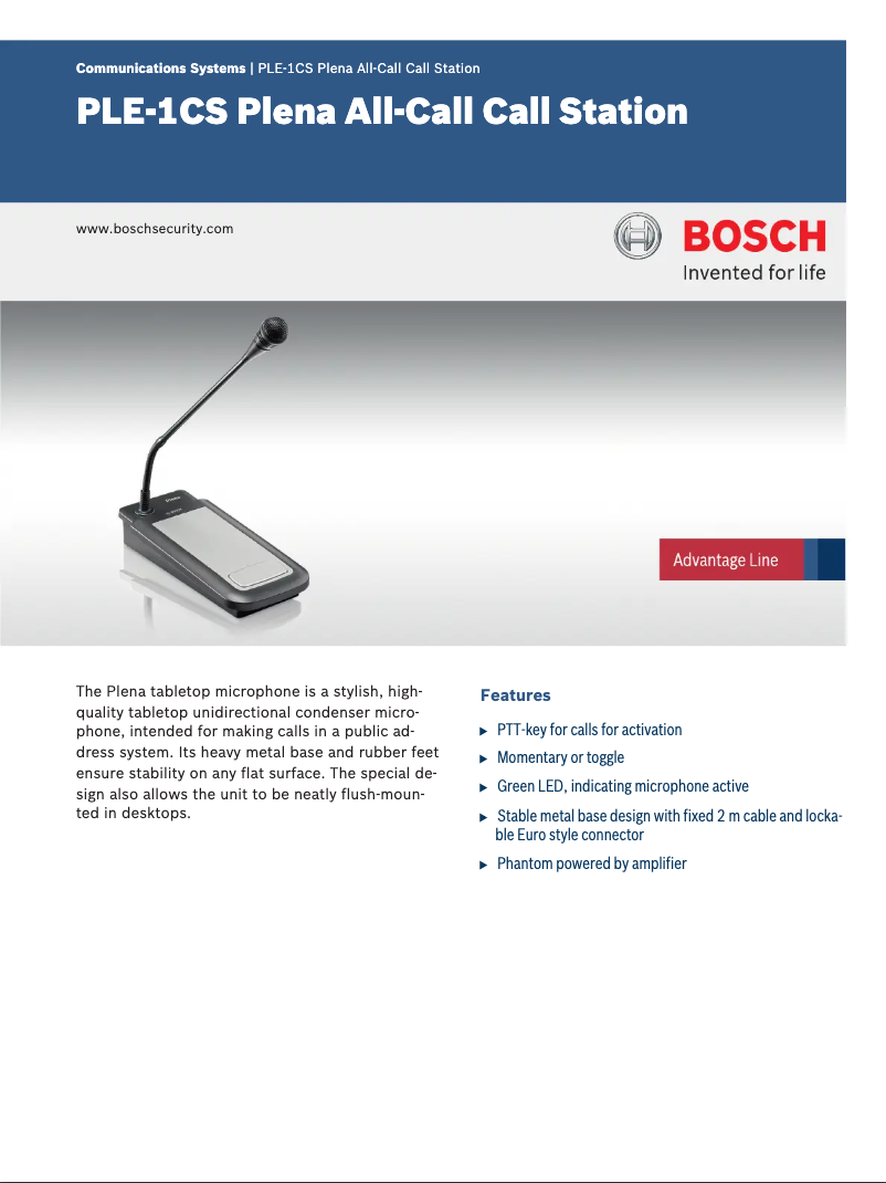 Imagen de la primera página del manual del dispositivo Plena