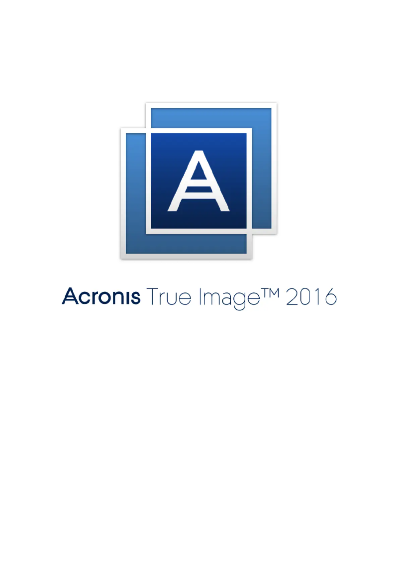 Página 1 del manual Manual de usuario Acronis True Image 2016