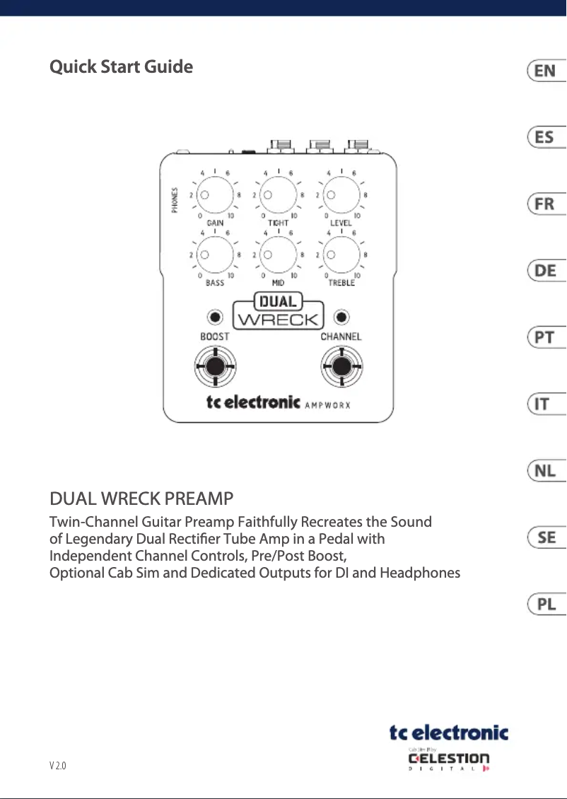 Imagen de la primera página del manual del dispositivo Dual Wreck