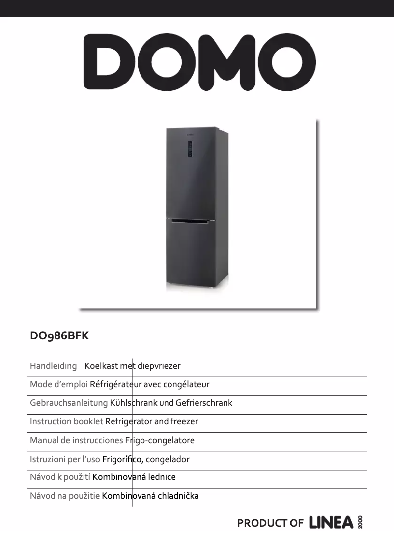 Imagen de la primera página del manual del dispositivo DO986BFK