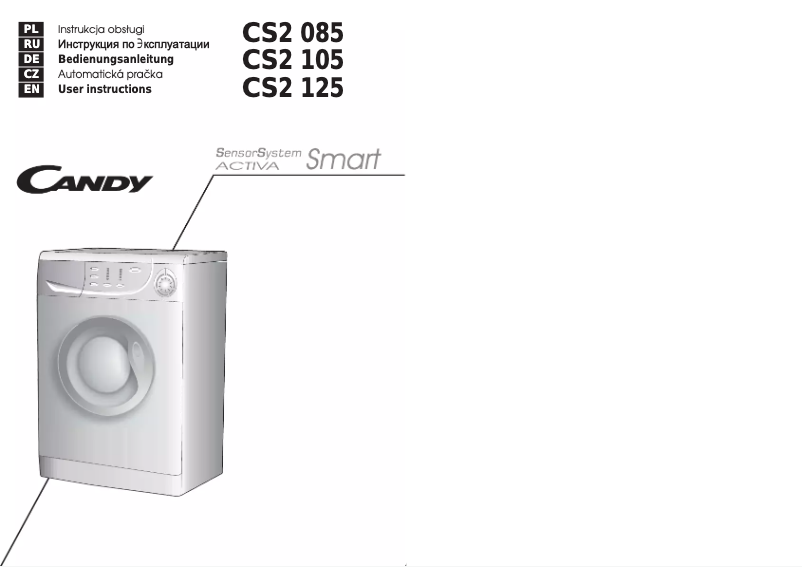 Página 1 del manual Manual de usuario Candy CS2 125-16S