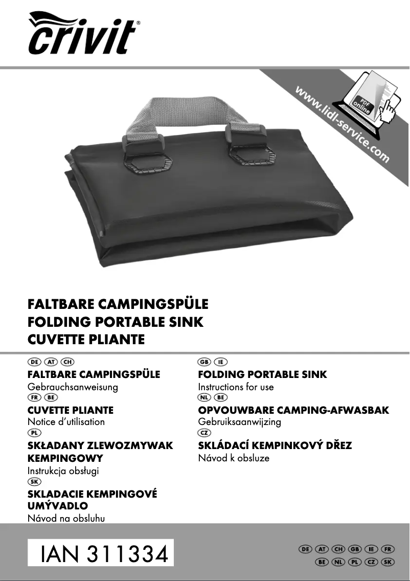 Imagen de la primera página del manual del dispositivo IAN 311334