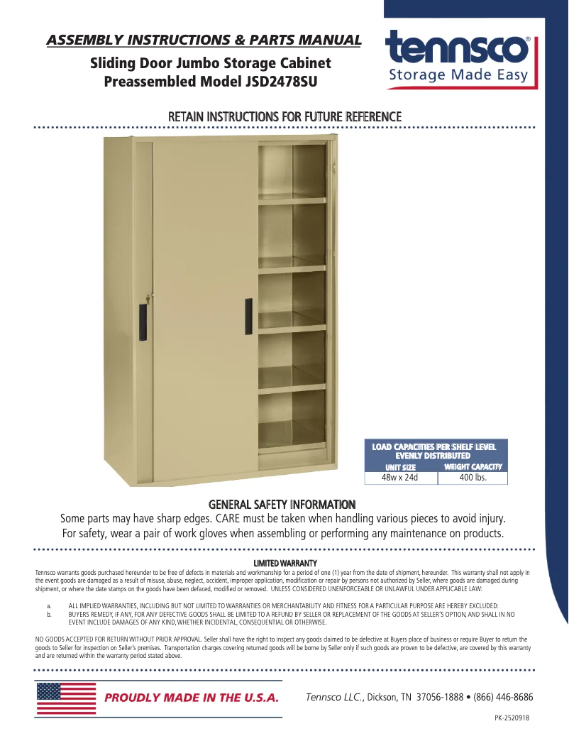 Imagen de la primera página del manual del dispositivo JSD2478SU