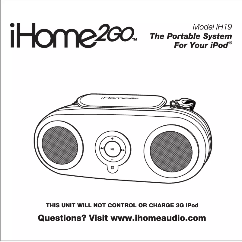 Imagen de la primera página del manual del dispositivo iH19