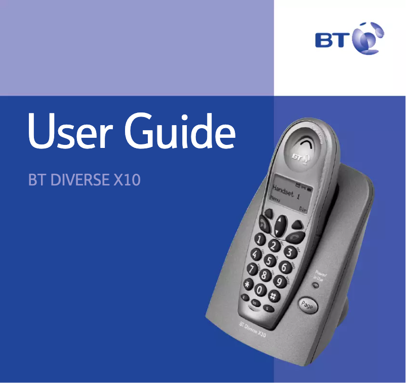 Página 1 del manual Manual de usuario BT Diverse X10