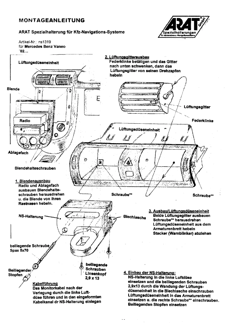 Página 1 del manual Manual de usuario Arat NS1319