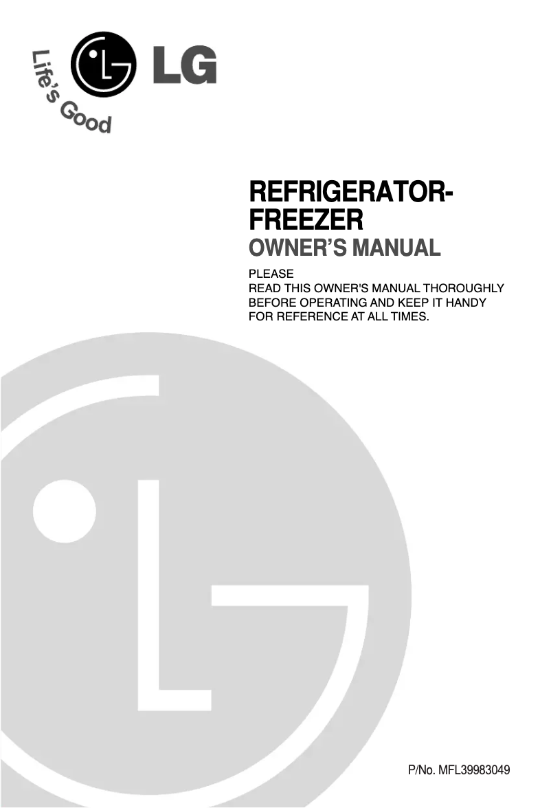 Página 1 del manual Manual de usuario LG GR-M492YSC