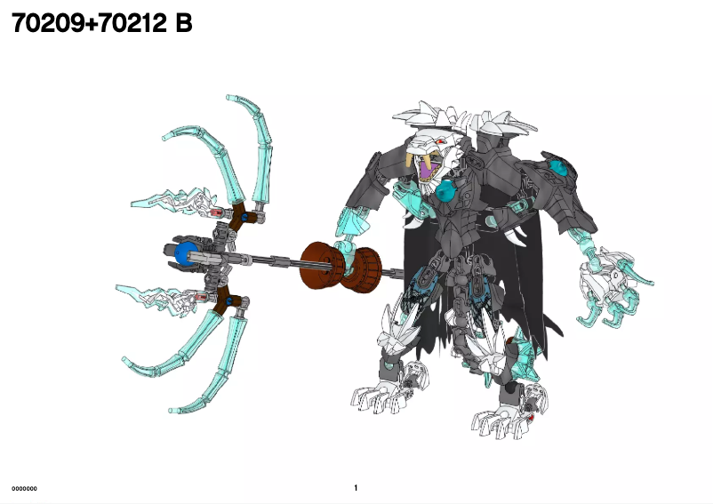 Imagen de la primera página del manual del dispositivo Chima 70209