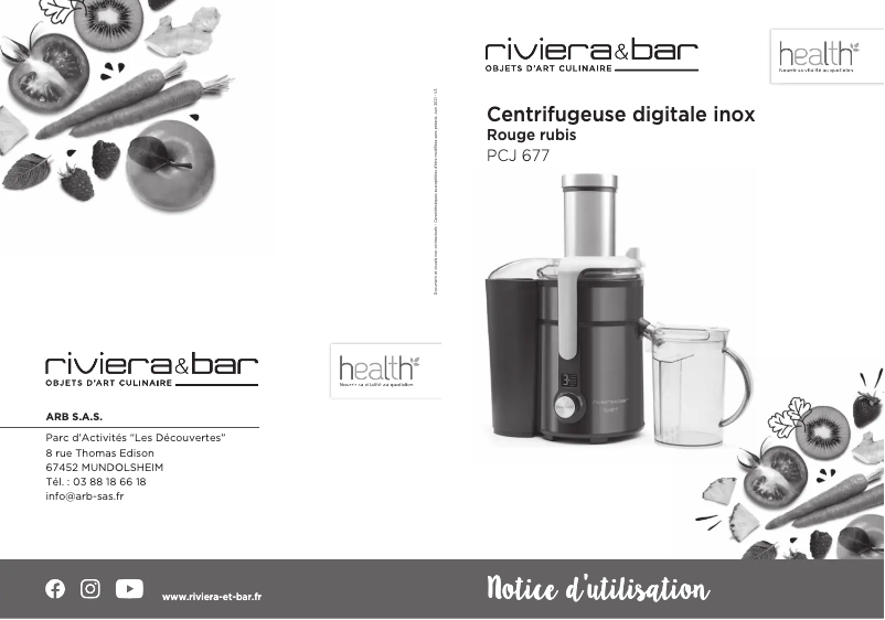 Página 1 del manual Manual de usuario Riviera & Bar PCJ677