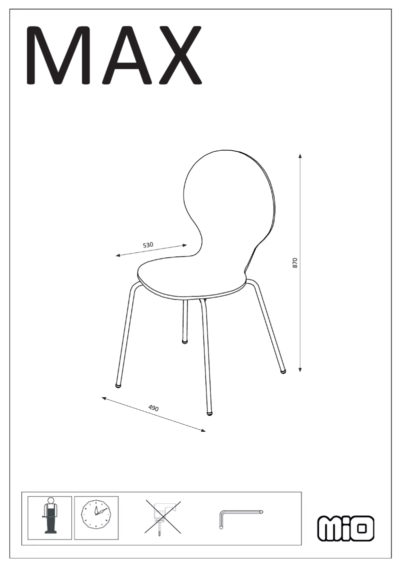 Imagen de la primera página del manual del dispositivo Max