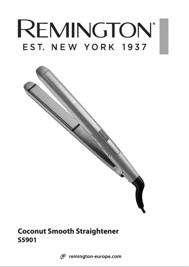 Página 1 del manual Manual de usuario Remington Coconut Smooth S5901