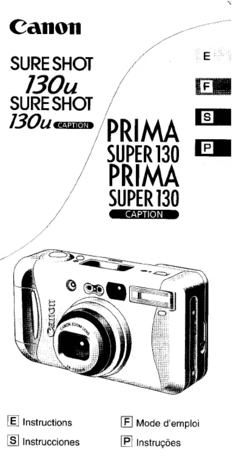 Imagen de la primera página del manual del dispositivo Sure Shot 130u