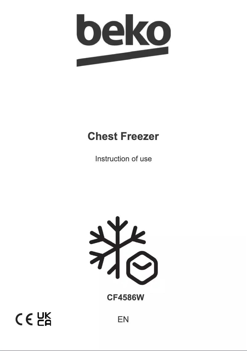 Página 1 del manual Manual de usuario Beko CF4586W