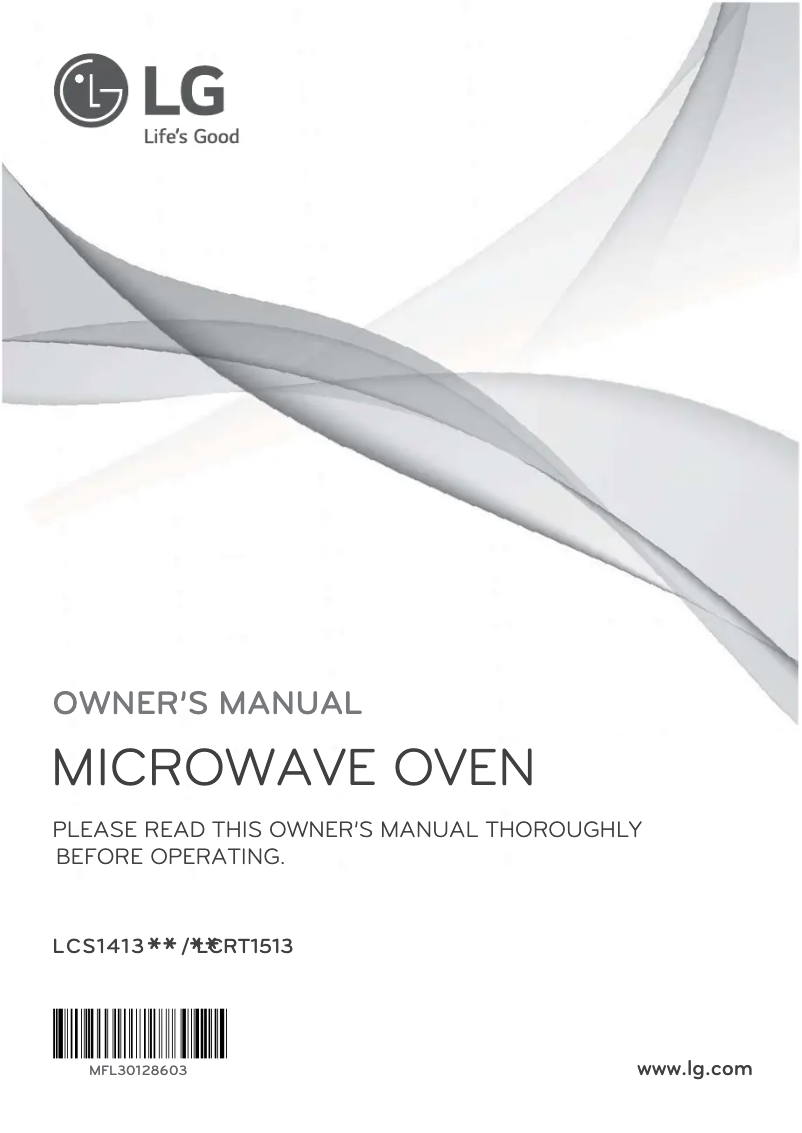 Página 1 del manual Manual de usuario LG LCS1413SW
