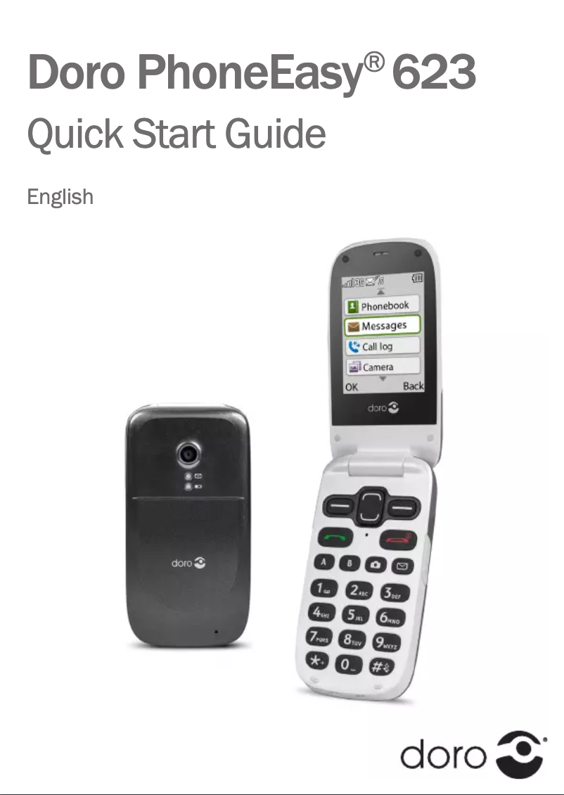 Imagen de la primera página del manual del dispositivo PhoneEasy 623